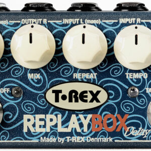 T-REX REPLAY BOX REVERBERO STEREO ROOM MATE JUNIOR 4 MODE SPRING ROOM HALL LFO PEDALE PER CHITARRA