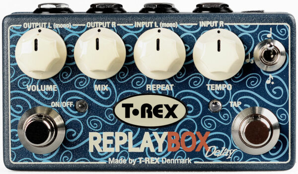 T-REX REPLAY BOX REVERBERO STEREO ROOM MATE JUNIOR 4 MODE SPRING ROOM HALL LFO PEDALE PER CHITARRA