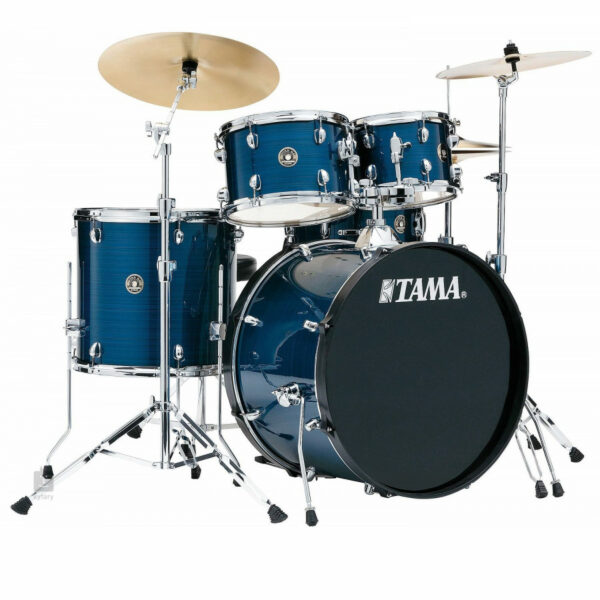 TAMA RM52KH6C HLB HAIRLINE BLU BATTERIA ACUSTICA IN PIOPPO CON HARDWARE PIATTI E SGABELLO
