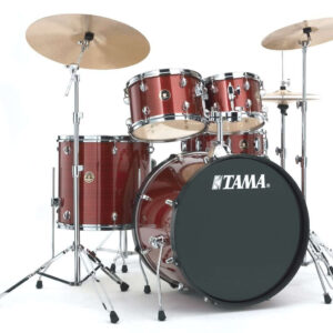 TAMA RM52KH6C RDS RHYTHM MATE RED BATTERIA ACUSTICA IN PIOPPO CON HARDWARE E PIATTI ROSSA