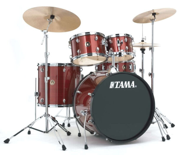 TAMA RM52KH6C RDS RHYTHM MATE RED BATTERIA ACUSTICA IN PIOPPO CON HARDWARE E PIATTI ROSSA