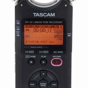 TASCAM DR40 V2 REGISTRATORE DIGITALE PALMARE STEREO DOPPIO MICROFONO + SCHEDA SD 2GB IN OMAGGIO