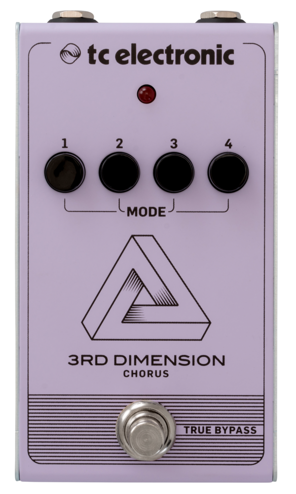 TC ELECTRONIC 3RD DIMENSION CHORUS EFFETTO CHORUS A PEDALE PER CHITARRA TRUE BYPASS