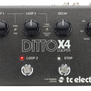 TC ELECTRONIC DITTO X4 LOOPER EFFETTO STEREO A PEDALE LOOP TRUE BYPASS