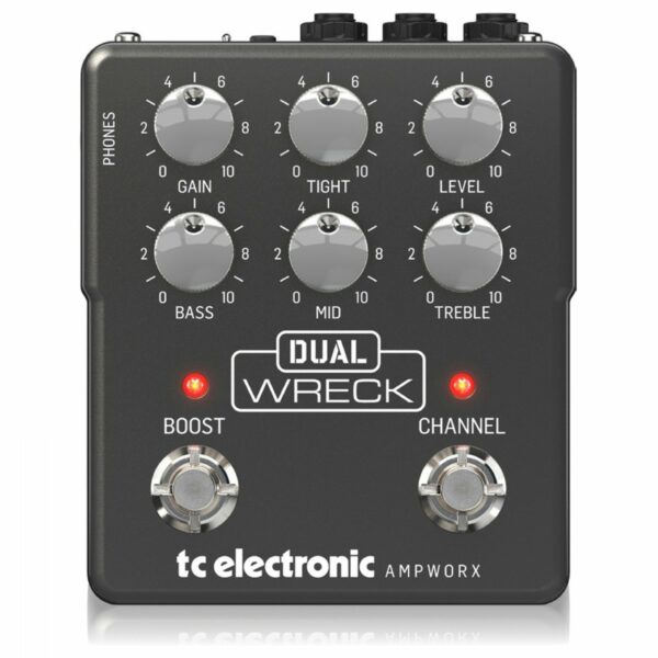 TC ELECTRONIC DUAL WRECK PREAMP PEDALE PREAMPLIFICATORE 2 CANALI RIPRODUZIONE DUAL RECTIFIER