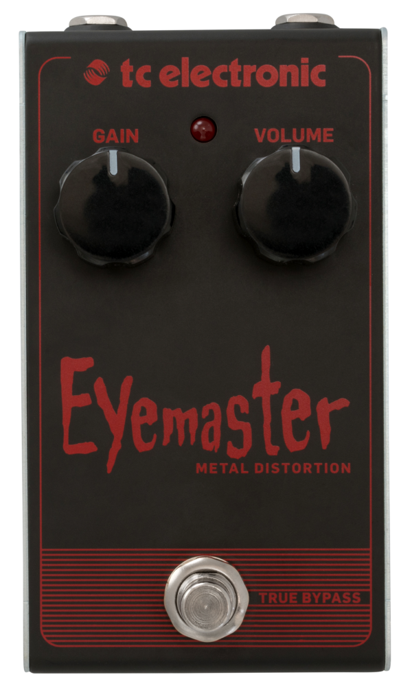 TC ELECTRONIC EYEMASTER METAL EFFETTO DISTORSORE A PEDALE PER CHITARRA TRUE BYPASS
