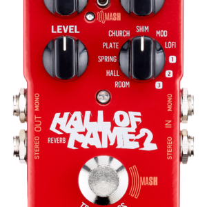 TC ELECTRONIC HALL OF FAME 2 RIVERBERO A PEDALE PER CHITARRA TRUE BYPASS TECNOLOGIA MASH + 3 SLOT TONEPRINT USB