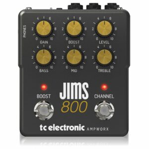 TC ELECTRONIC JIMS 800 PREAMP PEDALE PREAMPLIFICATORE 2 CANALI RIPRODUZIONE JCM800