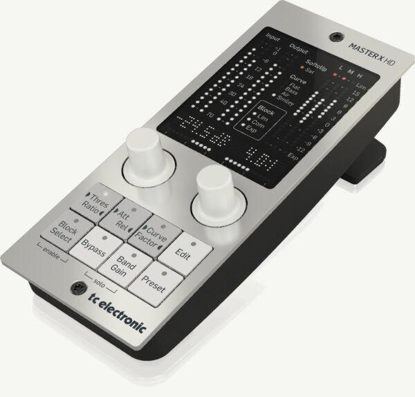 TC ELECTRONIC MASTER X HD NATIVE / MASTER X HD-DT CONTROLLER PLUG-IN ESPANSORE COMPRESSORE E LIMITER CON SUPERFICIE DI CONTROLLO
