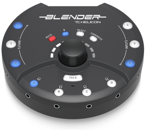 TC HELICON BLENDER MIXER STEREO PORTATILE 12 IN 8 OUT CONNETTIVITA' USB