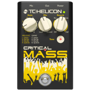 TC HELICON CRITICAL MASS EFFETTO A PEDALE PER VOCE SIMULATORE CORI + RIVERBERO