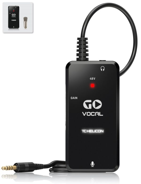 TC HELICON GO VOCAL PREAMPLIFICATORE MICROFONICO INTERFACCIA PORTATILE PER DISPOSITIVI MOBILI