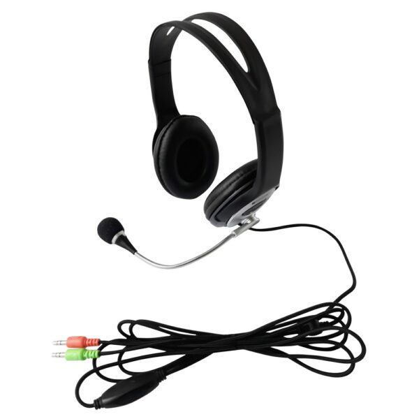TECHLY ICC-SH-555TY CUFFIA STEREO CON MICROFONO E CONTROLLO VOLUME