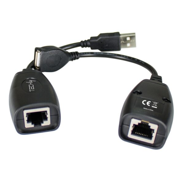 TECHLY IUSB-EXTENDTY5 COPPIA DI EXTENDER USB FINO A 50 METRI SU CAVO CAT 5E / 6