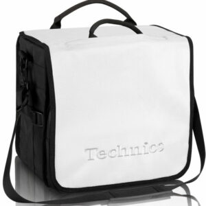 TECHNICS BACKBAG WHITE-SILVER ZAINO BIANCO SCRITTA IN ARGENTO