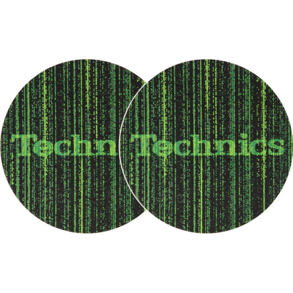 TECHNICS SLIPMATS TAPPETINI GIRADISCHI LOGO MATRIX COPPIA TAPPETINI