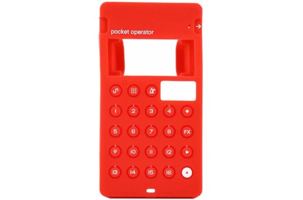 TEENAGE ENGINEERING CASE PO CA-X RED CUSTODIA IN SILICONE PER POCKET OPERATOR COLORE ROSSO