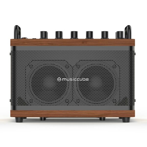 Music cube tiny box d2 oak brown