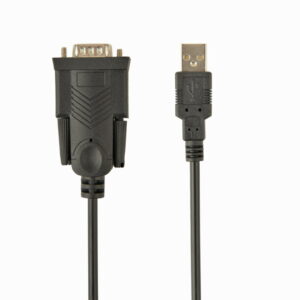 CABLEXPERT USB TO DB9M SERIAL PORT CONVERTER CABLE, BLACK, 1.5 M