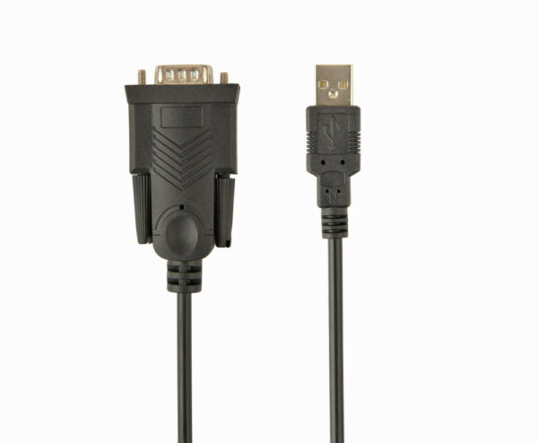 CABLEXPERT USB TO DB9M SERIAL PORT CONVERTER CABLE, BLACK, 1.5 M