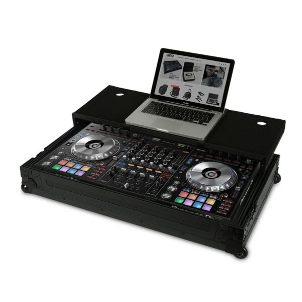 UDG ULTIMATE FLIGHT CASE PIONEER DDJ-RZ/SZ/SZ2 FLIGHT CASE PROFESSIONALE + LAPTOP COLORE NERO