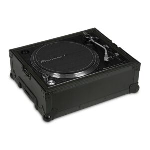 UDG ULTIMATE FLIGHT CASE PIONEER MULTI FORMAT TURNTABLE BLACK PLUS FLIGHT CASE PROFESSIONALE + TROLLEY COLORE NERO