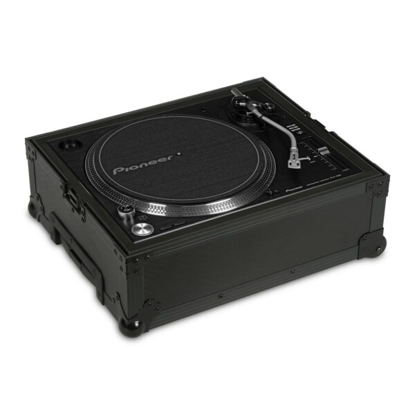 UDG ULTIMATE FLIGHT CASE PIONEER MULTI FORMAT TURNTABLE BLACK PLUS FLIGHT CASE PROFESSIONALE + TROLLEY COLORE NERO