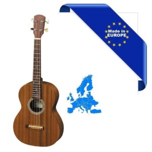 UKULELE BARITONO MADE IN EUROPE TAVOLA TOP E CORPO IN MOGANO MASSELLO TASTIERA IN PALISSANDRO