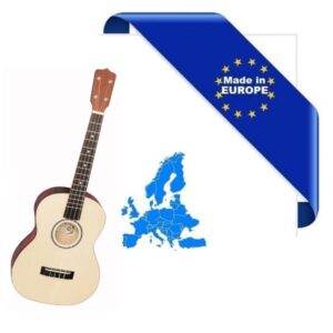 UKULELE STANDARD BARITONO MADE IN EUROPE TAVOLA ABETE ROSSO TOP IN MASSELLO TASTIERA IN PALISSANDRO