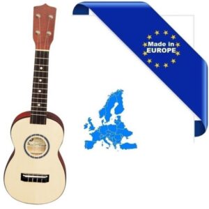 UKULELE STANDARD SOPRANO MADE IN EUROPE TAVOLA ABETE ROSSO TOP IN MASSELLO TASTIERA IN PALISSANDRO