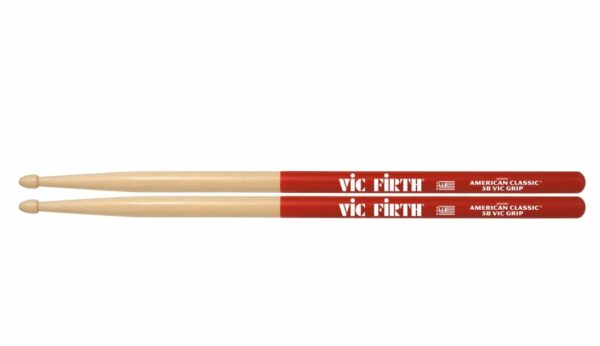 VIC FIRTH 5B VIC GRIP BACCHETTE PUNTA IN LEGNO CON GRIP