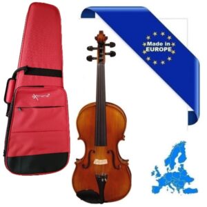 VIOLA 16,5″ ALL MADE IN EUROPE PONTE TELLER TEDESCO TOP ABETE MASSELLO FONDO/FASCE ACERO MASSELLO TASTIERA/PIROLI EBANO + CUSTODIA