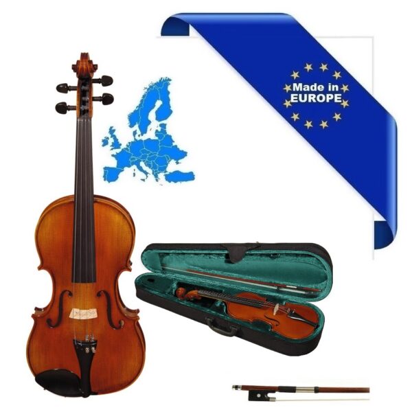 VIOLA 15"+CASE+ARCHETTO/ALL MADE IN EUROPE PONTE TELLER TEDESCO TOP ABETE MASSELLO FONDO/FASCE ACERO MASSELLO TASTIERA/PIROLI EBANO