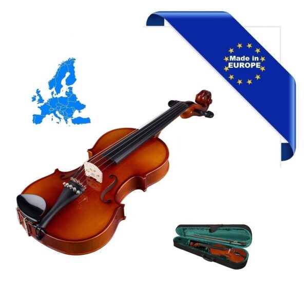 HORA VIOLINO 5 CORDE MADE IN EUROPE 5 TIRACANTINI TOP ABETE MASSELLO FONDO/FASCE ACERO MASSELLO TASTIERA/PIROLI EBANO + CUSTODIA + ARCHETTO