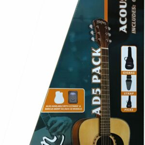 WASHBURN AD5CE PACK KIT CHITARRA ACUSTICA ELETTRIFICATA SPALLA MANCANTE + BORSA + TRACOLLA + PLETTRI