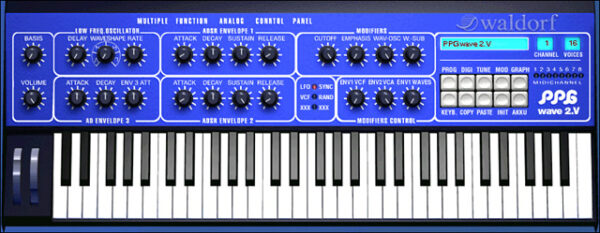 WALDORF PPG WAVE 3.V SINTETIZZATORE SOFTWARE AUDIO UNIT