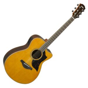 YAMAHA AC1R II VINTAGE NATURAL CHITARRA ACUSTICA ELETTRIFICATA CUTAWAY TABACCO VINTAGE NATURALE