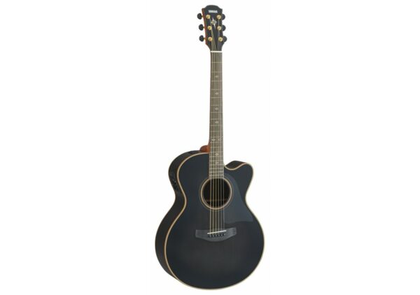 YAMAHA APX1200II TRANSLUCENT BLACK CHITARRA ACUSTICA CUTAWAY ELETTRIFICATA NERA