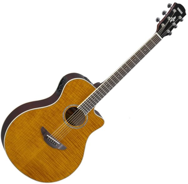 YAMAHA APX600 FM AMBER CHITARRA ACUSTICA ELETTRIFICATA SPALLA MANCANTE AMBRA