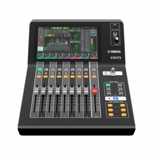 YAMAHA DM3 DANTE MIXER DIGITALE 16 CANALI CON 9 FADER MOTORIZZATI CON CONNESSIONE DANTE