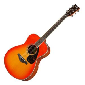 YAMAHA FS820 AUTUMM BURST CHITARRA ACUSTICA 4/4 TOP IN ABETE FONDO E FASCE IN MOGANO PONTE IN PALISSANDRO COLORE AUTUMM BURST