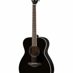 YAMAHA FS820 BL BLACK CHITARRA ACUSTICA 4/4 TOP IN ABETE FONDO E FASCE IN MOGANO PONTE IN PALISSANDRO COLORE NERO