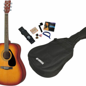 YAMAHA F310P2 KIT CHITARRA ACUSTICA SUNBURST + CUSTODIA + TRACOLLA + PLETTRI + CAPOTASTO + CORDE DI RICAMBIO + AVVOLGI CORDE
