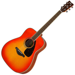 YAMAHA FG820 AUTUMN BURST CHITARRA ACUSTICA 4/4 TOP IN ABETE FONDO E FASCE IN MOGANO PONTE IN PALISSANDRO COLORE AUTUMM BURST