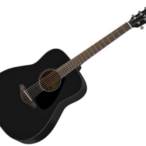 YAMAHA FG820 BK BLACK CHITARRA ACUSTICA 4/4 TOP IN ABETE FONDO E FASCE IN MOGANO PONTE IN PALISSANDRO COLORE NERO