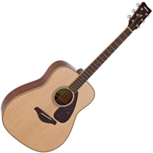YAMAHA FG820 NT NATURAL CHITARRA ACUSTICA 4/4 TOP IN ABETE FONDO E FASCE IN MOGANO PONTE IN PALISSANDRO COLORE NATURALE