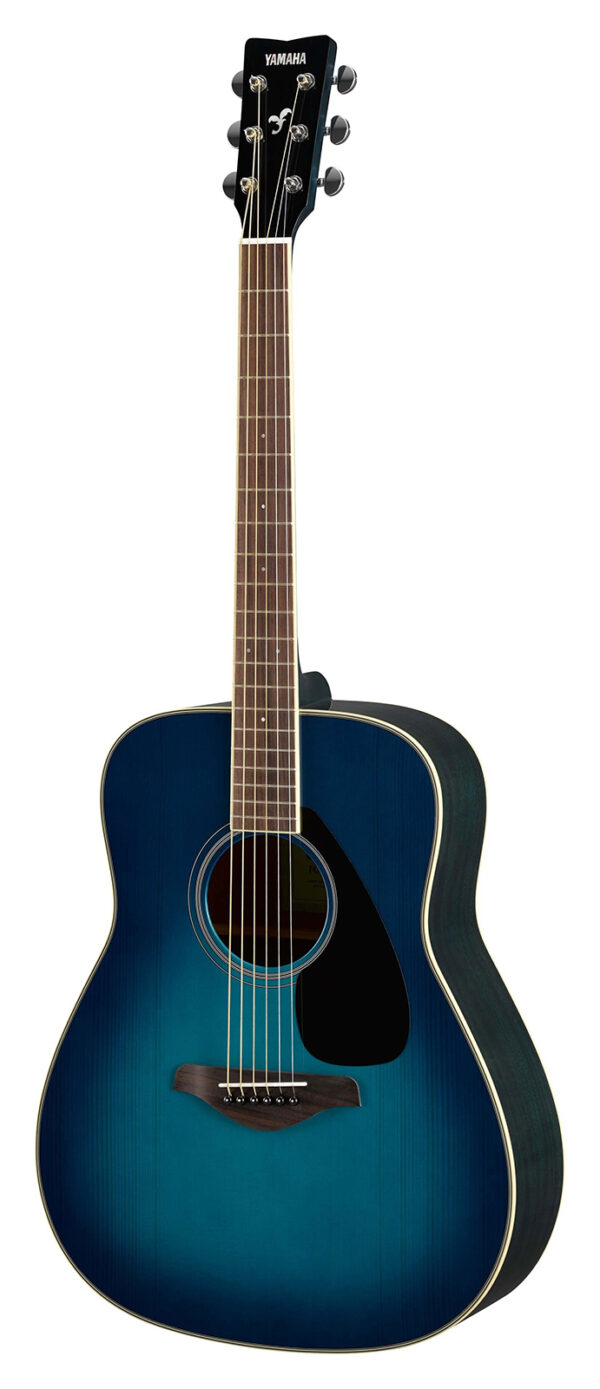 YAMAHA FG820 SUNSET BLUE CHITARRA ACUSTICA 4/4 TOP IN ABETE FONDO E FASCE IN MOGANO PONTE IN PALISSANDRO COLORE BLU TURCHESE