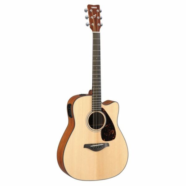 YAMAHA FGX800C NATURAL CHITARRA ACUSTICA 4/4 ELETTRIFICATA SPALLA MANCANTE EQ 3 BANDE + ACCORDATORE COLORE NATURAL