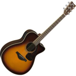 YAMAHA FSX830C BS CHITARRA ACUSTICA ELETTRIFICATA SPALLA MANCANTE COLORE BROWN SUNBURST
