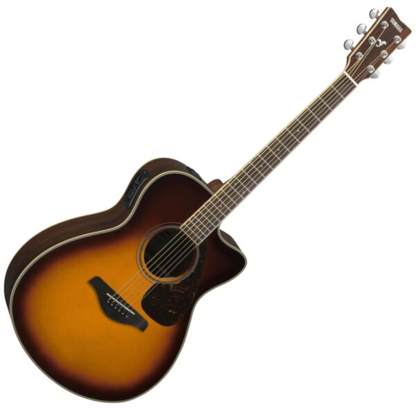 YAMAHA FSX830C BS CHITARRA ACUSTICA ELETTRIFICATA SPALLA MANCANTE COLORE BROWN SUNBURST